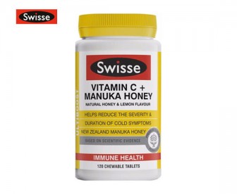 Swisse 维生素C+麦卢卡蜂蜜咀嚼片 120片 Swisse 维生素C+麦卢卡蜂蜜咀嚼片 120片